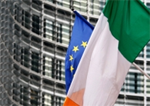 Флаг Ирландии и Евросоюза