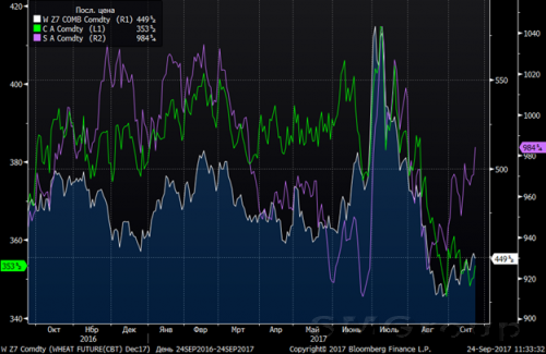 Обзор мирового рынка зернобобовых 18 – 22 сентября 2017 года