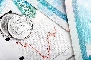 Рубль продолжил падение, спустившись до 58,29