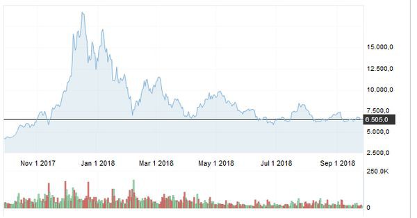 Биткоин рискует упасть до 6000 долларов к концу года