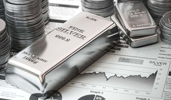 Цена на серебро держится выше 21 доллара, но не получает импульса к росту