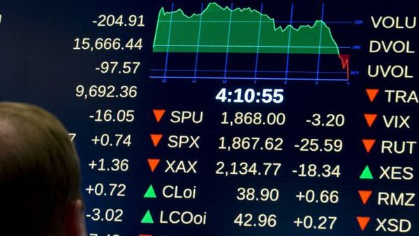 Фондовый рынок США прервал восьмидневный рост
